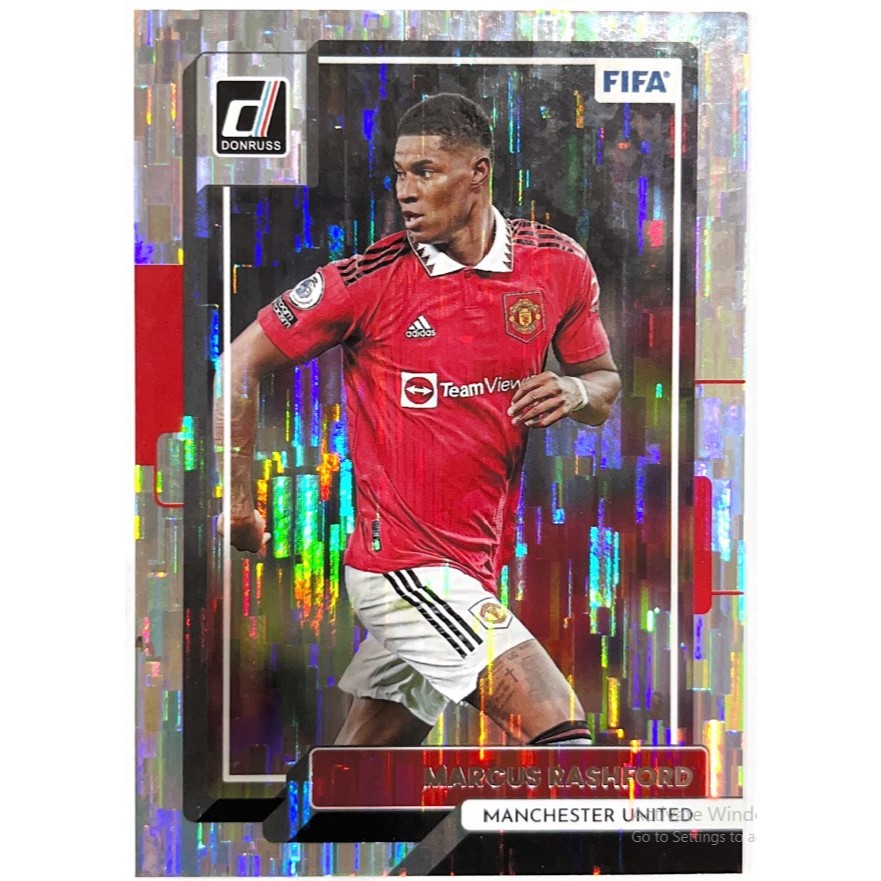 การ์ดฟุตบอลรวมทีมแมนยู Manchester United และ Kevin De Bruyne จากกล่อง 2022-23 Panini Donruss Soccer