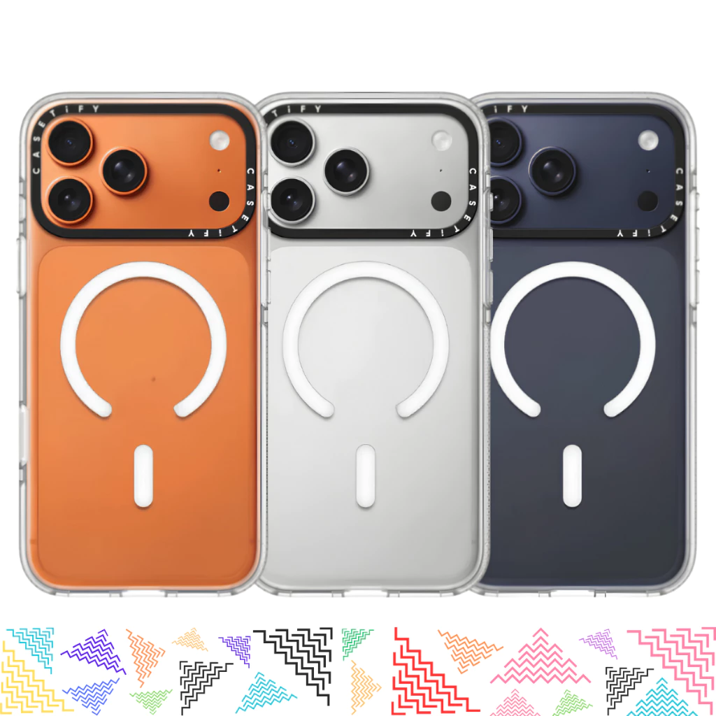 เคส [ใส่ชื่อ] CASETiFY | For iPhone 17 Series Clear Case MagS. Compatible Customizer แท้ เคสมือถือ เคสกันกระแทก MagSafe