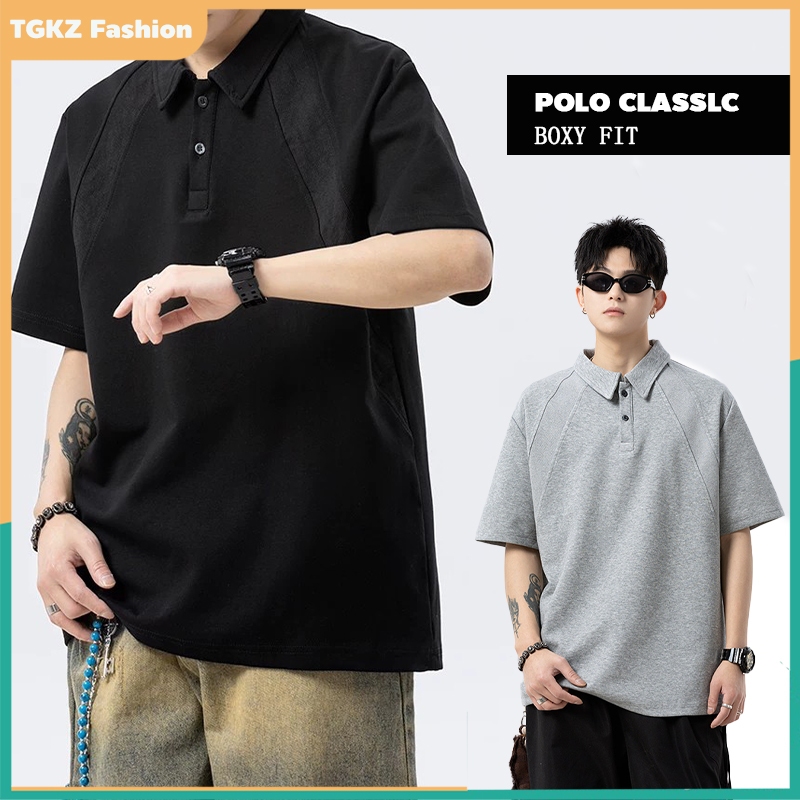 เสื้อโปโลญี่ปุ่นวินเทจ ทรงหลวม ใส่สบาย สีขาว ฮิตในหมู่วัยรุ่น เหมาะสำหรับใส่เล่นกีฬาและชีวิตประจำวัน