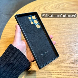 พร้อมโลโก้ ซิลิโคนเหลว เคสโทรศัพท์ Samsung S26 S25 S24 FE S23 S22 Ultra A57 A56 A55 A54 A53 A52s A37 A36 A35 A17 A16 A15