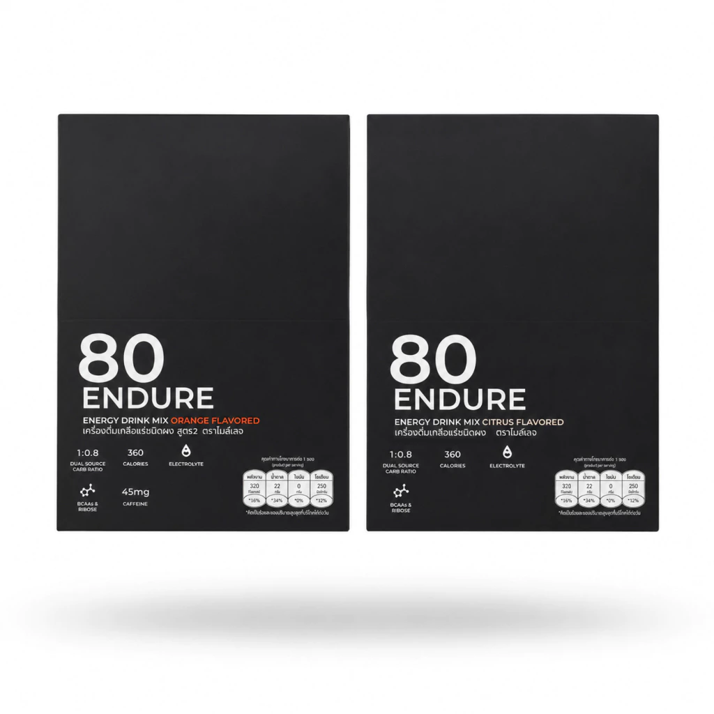[กล่อง10ซอง] 80ENDURE Mileage Energy Drink Mix ผงชงให้พลังงานและเกลือแร่ สำหรับเล่นกีฬา