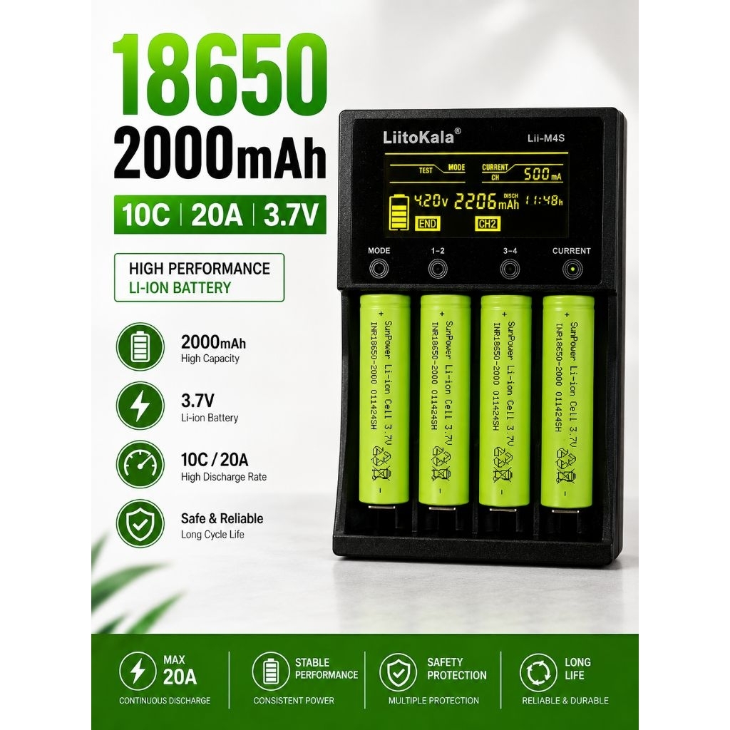18650 3.7v 10c 2000mah IR12-16