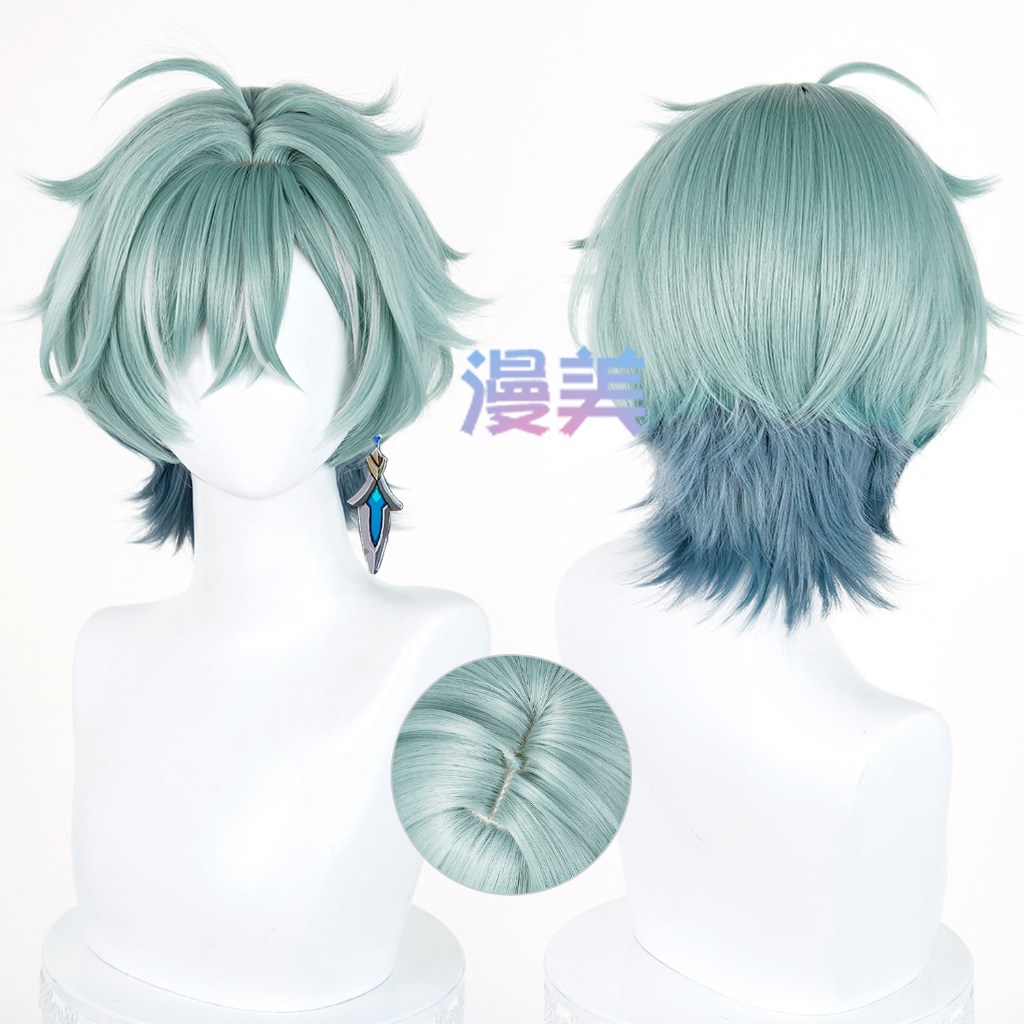🔥MANMEI | Genshin Impact Lohen Cosplay Wig 35cm ส่งจากในประเทศ วิกผมคอสเพลย์ เกนชิน อิมแพกต์