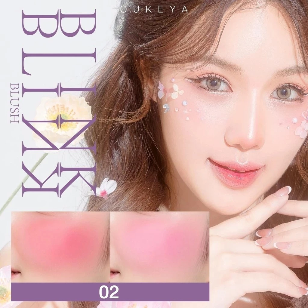 OUKEYA BLINK BLINK BLUSH บลัชออน 2 ช่อง thumbnail 7