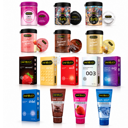 Onetouch วันทัช ถุงยางอนามัย กล่องใหญ๋ รวมขนาด 10-12ชิ้น