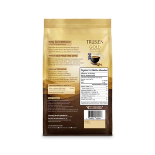(แพ็ค 3 ถุง) TRUSLEN GOLD FREEZE DRIED COFFEE ทรูสเลน โกลด์ ฟรีซ ดราย 100 กรัม