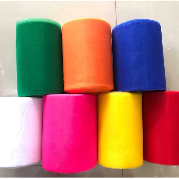 ผ้าผูกศาล แบบชุด ผ้าแพร 3 สี  7 สี หน้ากว้าง หนา ทนแดด ทนฝน
