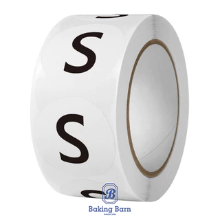 Baking barn (500 ดวง) สติ๊กเกอร์ไซส์ บอกขนาด ขนาด 1 นิ้ว Size sticker