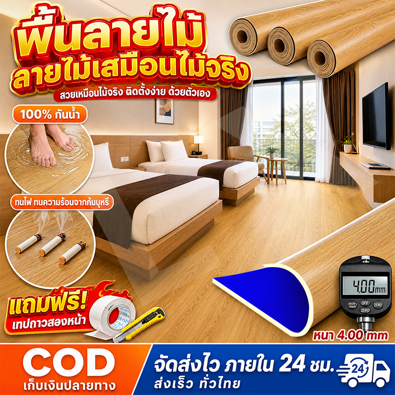 ใช้ได้ทนทาน 100 ปี กระเบื้องยาง PVC หนา 3.5มม ยางกันลื่น ปูพื้นคอนกรีตได้ตามใจชอบ กระเบื้องยางปูพื้น แผ่นยางปูพื้น