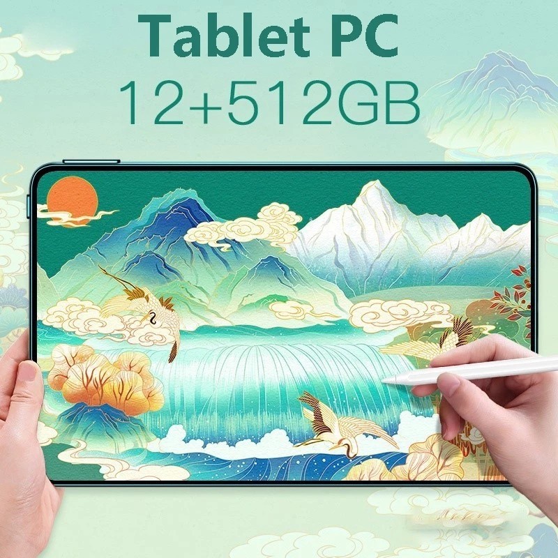 2026 แท็บเล็ต 16GB + 512GB  LTE / WiFi  880mah จอแสดงผล 12inches  การป้องกันตา  COD