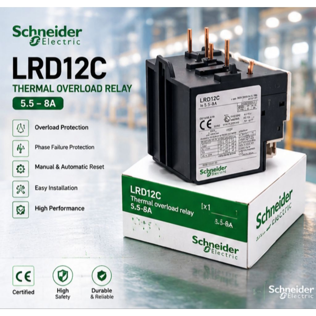 ถูกมาก Schneider Electric Singapore. LRD12 โอเวอร์โหลด สินค้าถ่ายจากงานจริง พร้อมส่ง
