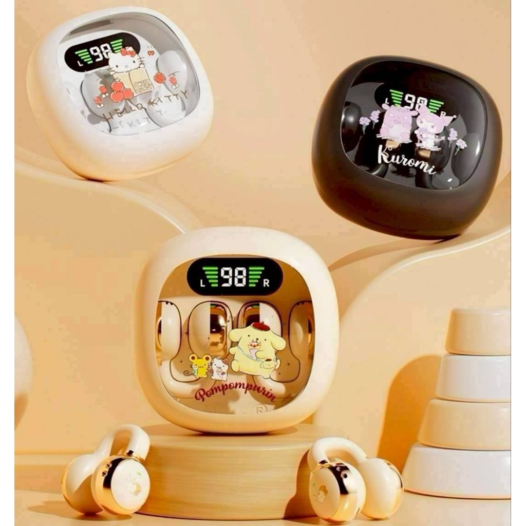 หูฟัง Bluetooth แบบ Clip On ลาย Sanrio รุ่นใหม่