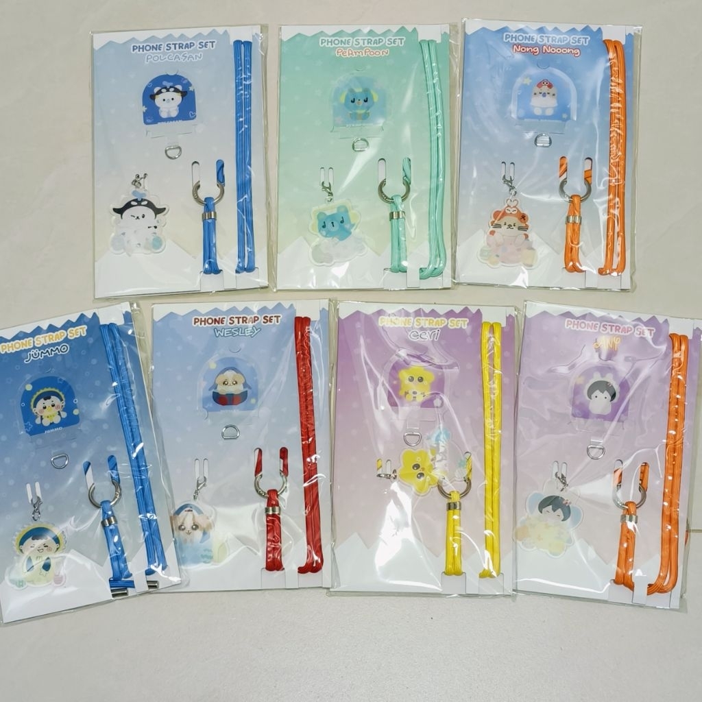 {📬พร้อมส่ง} GMMTV - JP | Phone Strap Set | Polcasan | Permpoon | Nong Nooong | Jummo | Wesley | Ceri | Any
