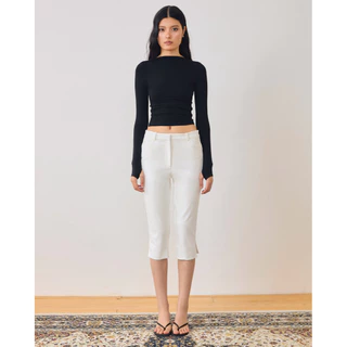 (ดำ พรีออร์เดอร์ 10-15วัน) AOP Archive - Capri Pants (มี2สี) กางเกงคาปรี