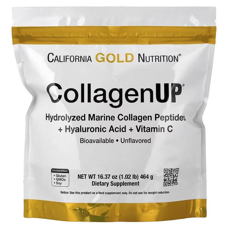 คอลลาเจน CollagenUP, Hydrolyzed Marine Collagen Peptides with Hyaluronic Acid and Vitamin C, 464 g