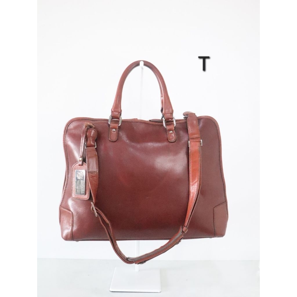 Samsonite Leather Briefcaseกระเป๋าเอกสารหนังแท้มือ2