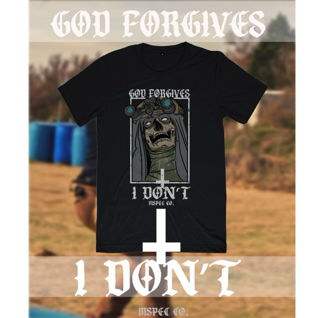 [NEW] 💥ระวังของปลอม💥 T-Shirt ลาย God Forgives🪖☠️เสื้อยืด พิมพ์ระบบDTG ทันสมัยไม่ร้อนไม่หนาใส่สบาย ของแท้100%‼️