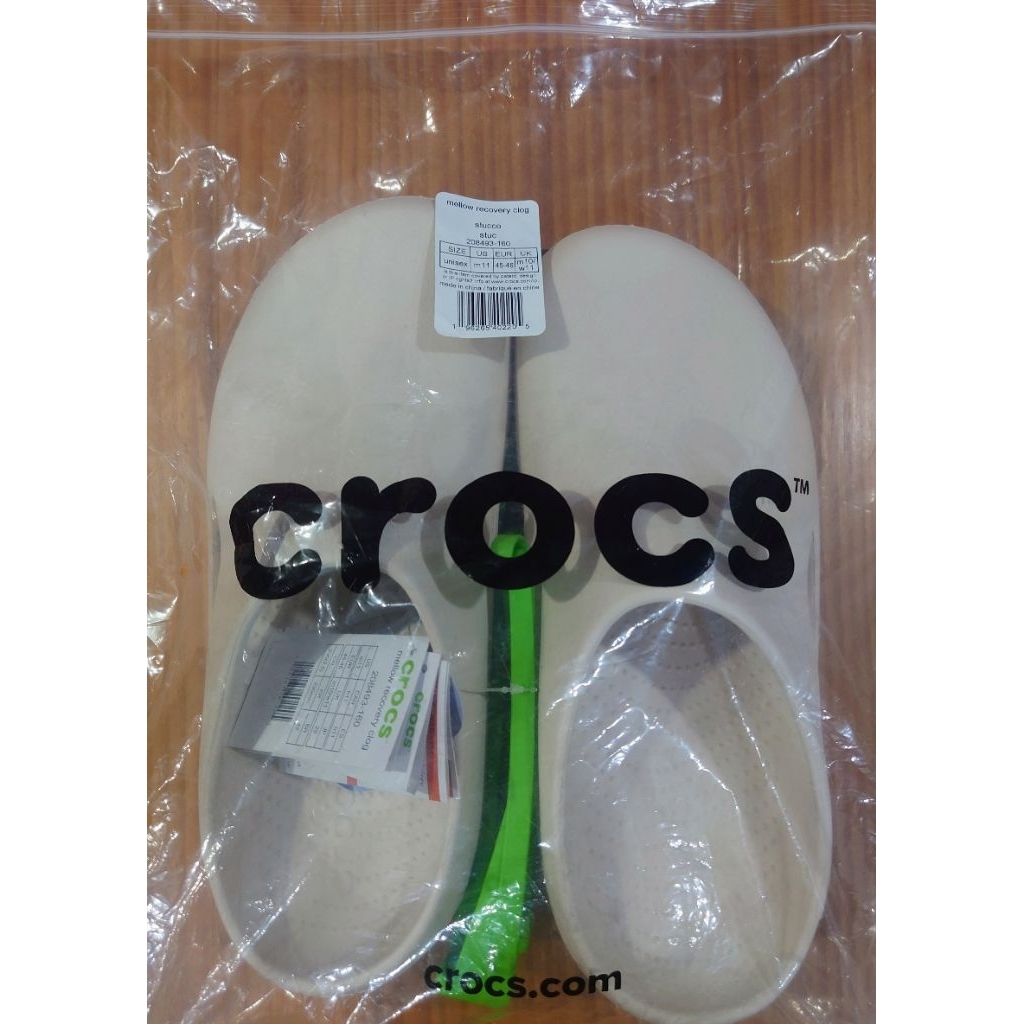 รองเท้า crocs mellow recovery clog สี Begie ไซส์ M11 ของแท้