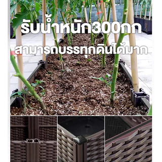 kades กระถางต้นไม้ กระบะปลูกผัก การเก็บน้ำอัจฉริยะ กระถางปลูกพืช วัสดุ PP ลานบ้าน ระเบียง หลังคา กระถางปลูกพืช