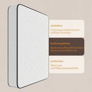 KUCADI ที่นอนสปริงพรีเมียม หนา 8 นิ้ว นุ่มสบายคืนตัวไว หลับสนิทไร้เสียงรบกวน (3.5/5/6 ฟุต)