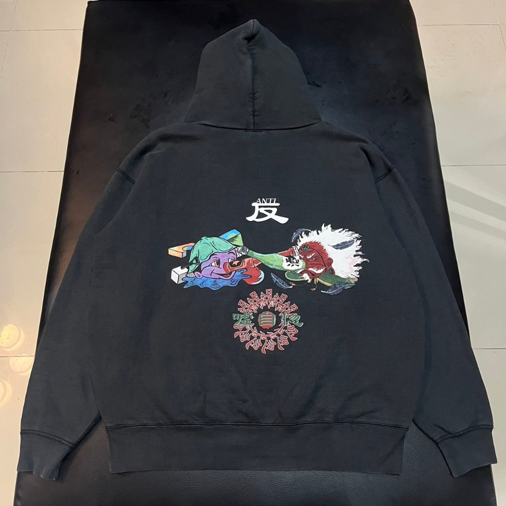 hangoverz anti nose faded hoodie