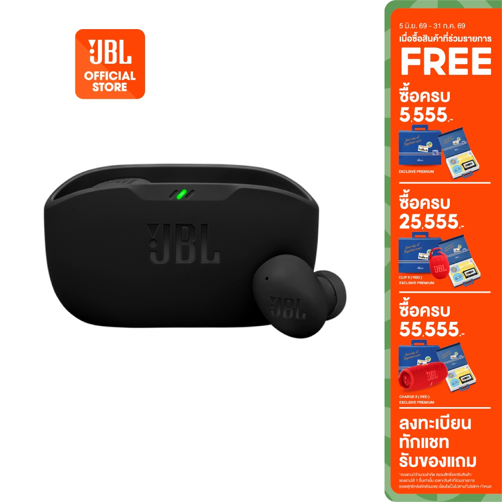 JBL Wave Buds 2 หูฟังไร้สายมาพร้อมเสียง JBL Pure Bass  และ เทคโนโลยี Active Noise Cancelling ตัดเสียงรบกวน พร้อม Smart