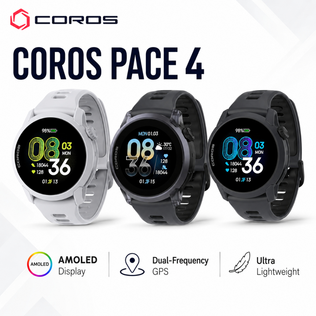 COROS PACE 4 Running Watch AMOLED GPS Sports Watch Route Navigation Music Playback