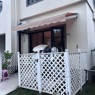 กันสาดไฟฟ้า Awning กันสาดปรับได้ กันสาดหน้าต่าง กันสาดพับเก็บได้ กันแดด กันฝน กันสาดแบบพับเก็บได้ (พร้อมรีโมต)