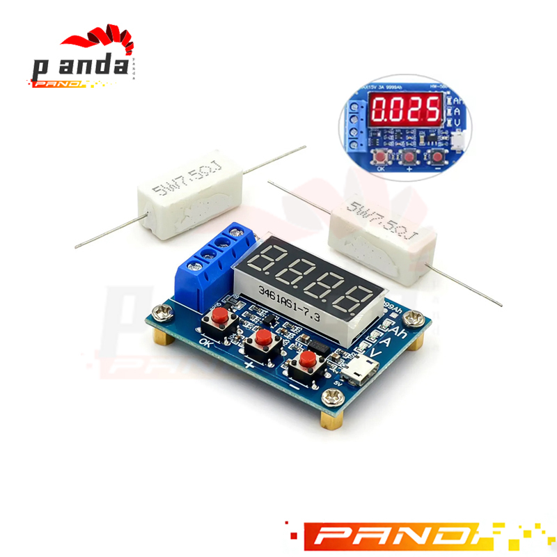 3pcs Zb2l3 เครื่องทดสอบความจุแบตเตอรี่ลิเธียม ลิเธียมไอออนดิจิทัล LED 18650