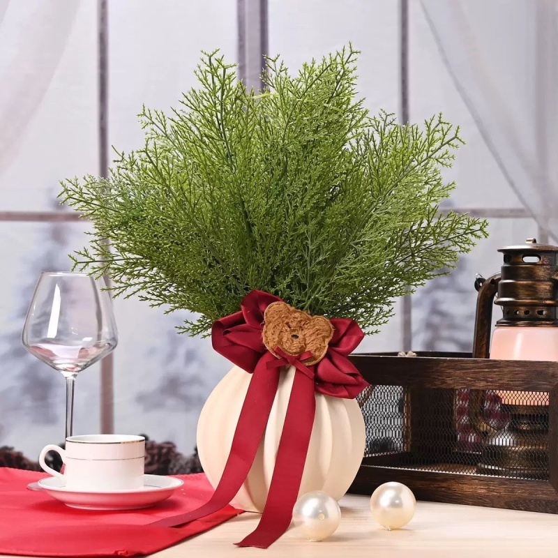 กิ่งไม้คริสต์มาส christmas decorations ของตกแต่งร้าน คริสมาสต์ดอกไม้ปลอม ตกแต่งบ้าน ตกแต่งคริสมาส
