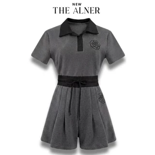 ชุดเซตวอร์มคามิเลียคอปก กางเกงขาสั้น Thealner (ดิอัลเนอร์) AN530