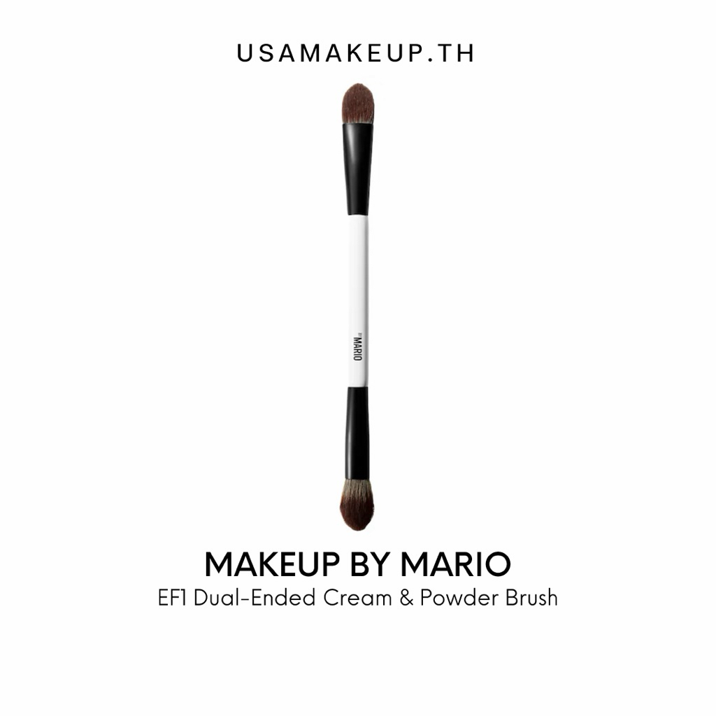 MAKEUP BY MARIO EF1 Dual-Ended Cream & Powder Brush พร้อมส่ง & แท้