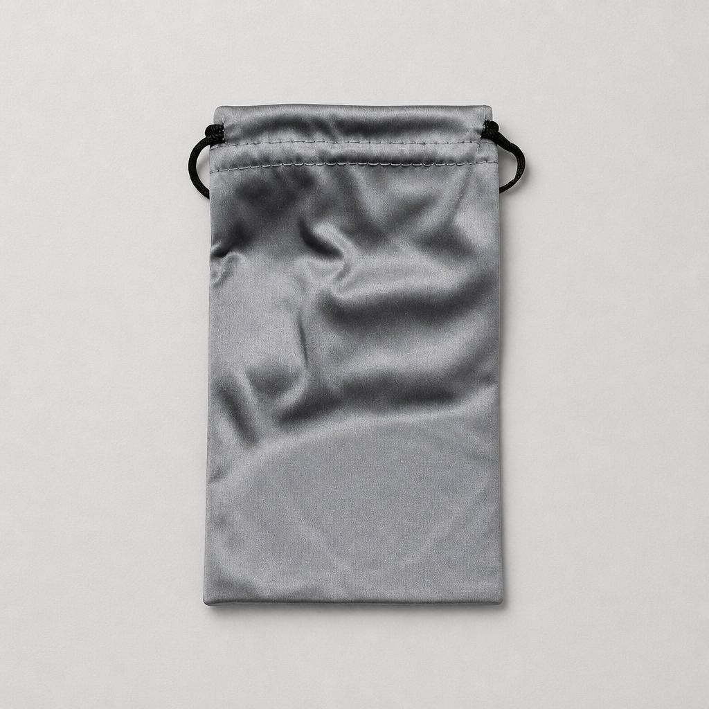 ถุงใส่แว่นตานิรภัย Soft Pouch สีเทา ซองผ้าใส่แว่น Safety Glasses