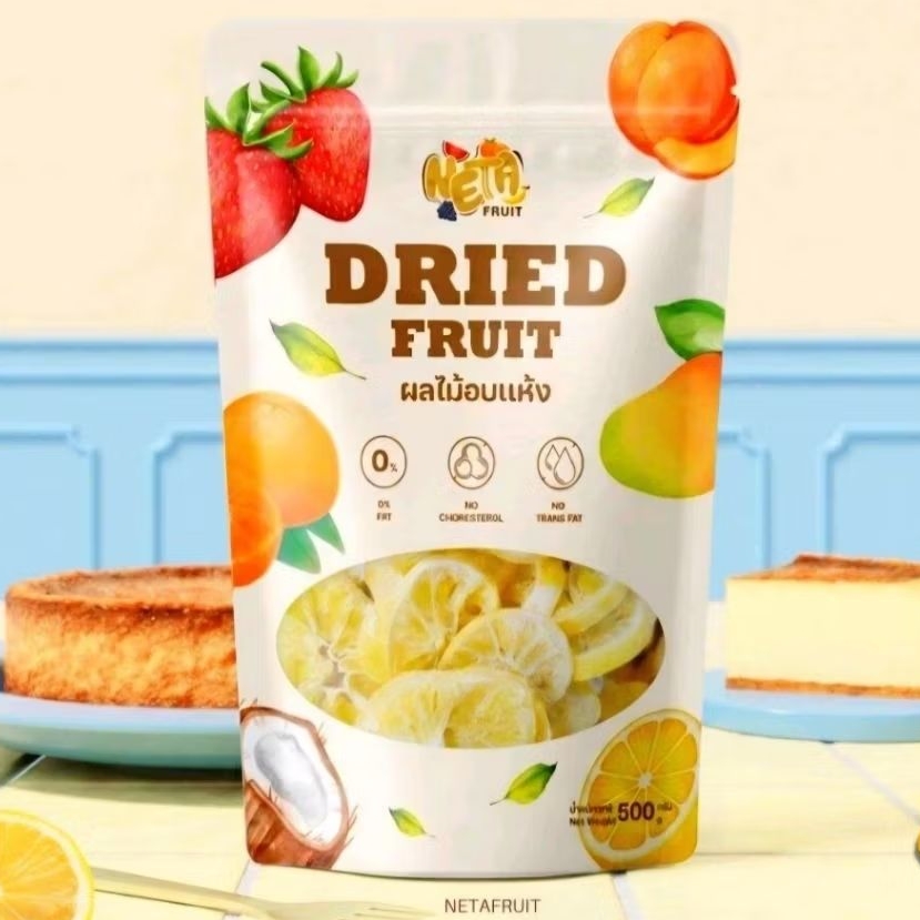 🍋เนต้าฟรุ๊ต 𝐃𝐫𝐢𝐞𝐝 𝐋𝐞𝐦𝐨𝐧 เลมอนอบแห้ง สูตรน้ำตาลน้อย เกลือหิมาลายัน และ พริกเกลือ
