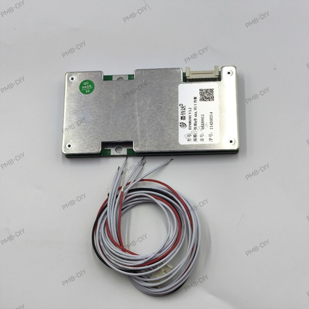 วงจรป้องกันแบตเตอรี่ BMS 8S60A   LiFePo4 3.2v 29.2V  ราคาต่อ 1ชิ้น พร้อมส่งในไทย