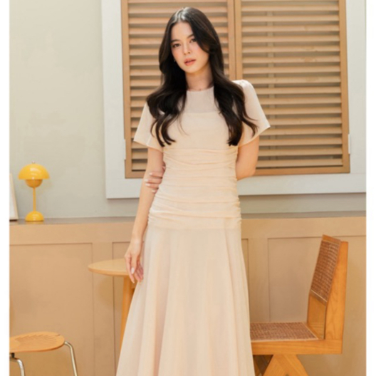 BROWN.BKK - GARNETT DRESS สวยแบบพระเจ้าสั่งทำพิเศษ ให้ฟิลสวยรวยแพง มาในชุดเดียวจบแบบไม่ต้องคิดเยอะ