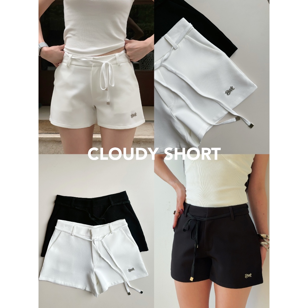 Geschwisters "Cloudy Short" เอวต่ำใต้สะดือลุคเบสิคแบบคุณหนู
