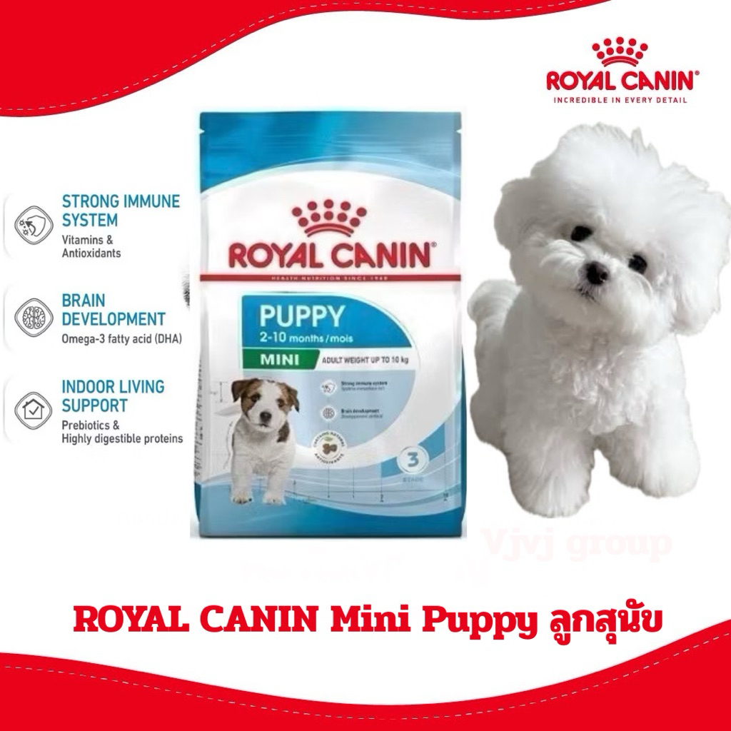[ลดจัดหนัก] ROYAL CANIN mini PUPPY อาหารสุนัข สูตรลูก พันธุ์เล็ก ขนาด 2kg ,4kg