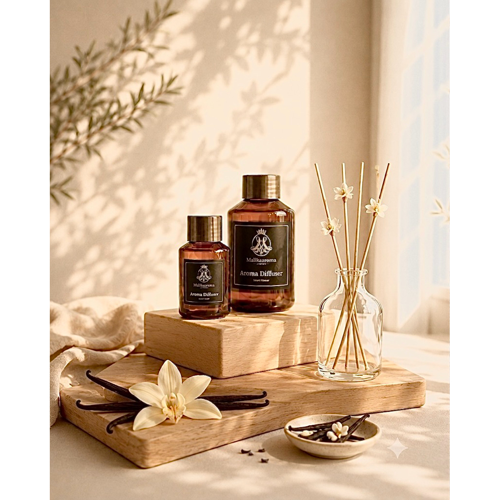ก้านไม้หอมระเหยกลิ่น คาราเมล วนิลลา 90 ml Reed diffuser ก้านไม้