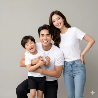 พร้อมส่ง เสื้อยืดคอกลมสีขาว Cotton100% ขายส่ง ราคาโรงงาน เสื้อครอบครัว มีเก็บเงินปลายทาง