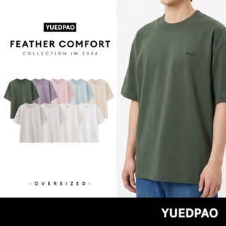 Yuedpao Oversized Feather Comfort 2026 เสื้อยืดโอเวอร์ไซส์ ผ้าหนานุ่ม ทรงสวย ยับยากรีดง่าย เสื้อยืดเปล่า Set Colorful