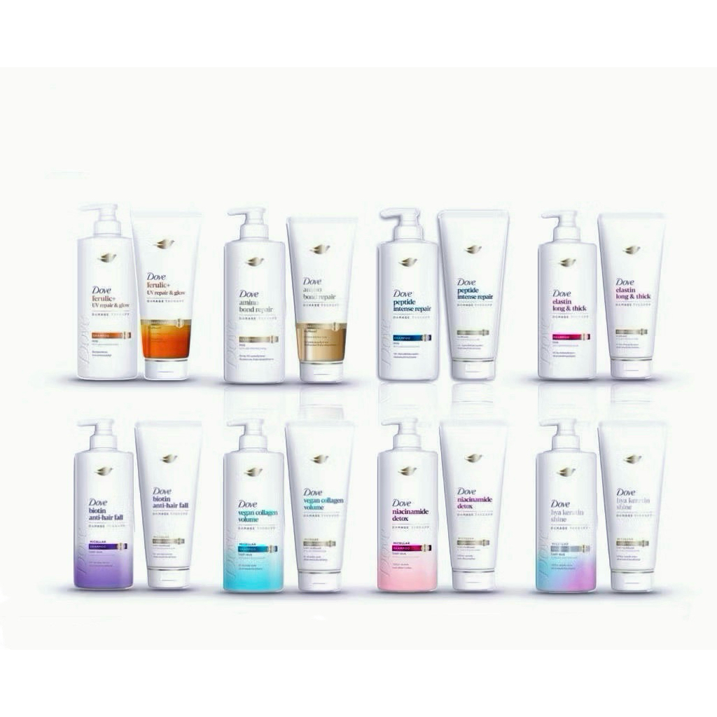 ถูกสุด! (1ขวดแยก) แท้ Dove แชมพู ขนาด 360 มล. หรือครีมนวด 330 มล.โดฟ ไมเซลา ทำความสะอาดหนังศีรษะ   มีให้เลือกหลายสูตร