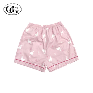 G&G ชุดนอน เสื้อแขนสั้นคอปก กางเกงขาสั้น ผ้าคอตตอน Alpaca Collection EN1C018