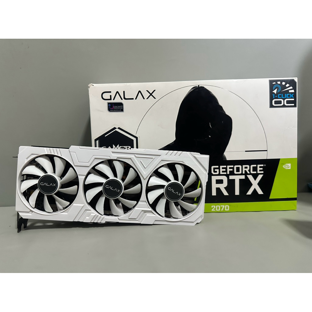 VGA GALAX RTX2070 EX GAMER WHITE 8GB (การ์ดจอมือสอง)