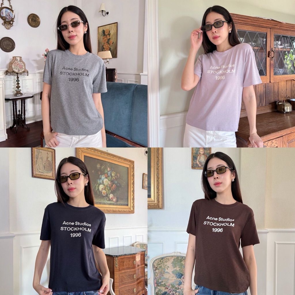 Ac T-Shirt อก36 เสื้อยืดแบรนด์ดัง ดีเทลสกรีน สีใหม่ ผ้าสลาฟใส่สบาย น่ารักมากกก ชนช็อปเกาหลีเลยค้า