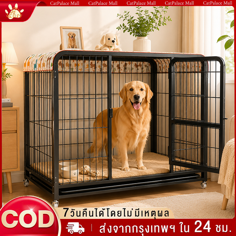 🐶 กรงสุนัข,กรงสุนัขสแควร์,กรงสุนัขขนาดใหญ่,กรงสัตว์เลี้ยงแบบเลื่อนได้,กรงสุนัขขนาดใหญ่ที่ทนทาน,,
