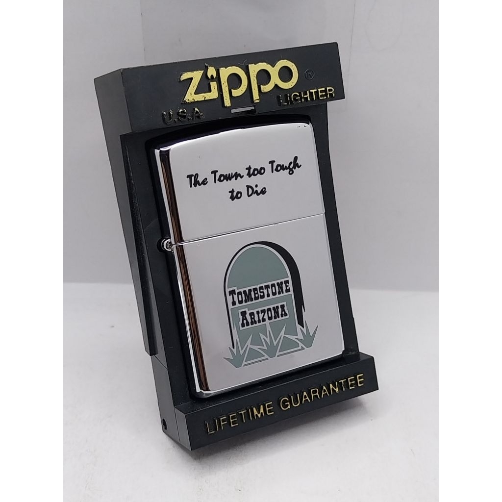 Zippo TOMBSTONE ARIZONA ผลิตปี 1997 พร้อมกล่องเดิม #สินค้าใหม่เก่าเก็บยังไม่ผ่านการใช้งาน Zippo แท้1