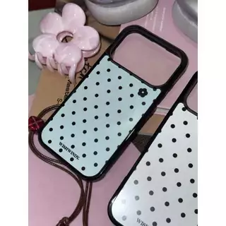 Classic Polka Wish Collection Classic Black For iPhone case เคสไอโฟน | Wishwindy