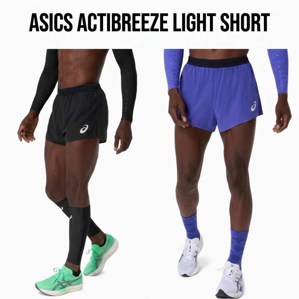 กางเกงวิ่งขาสั้น 2“ Asics Actibreeze Light Short ⚫️🔵 📌📌ผ้าตัวท๊อป Actibreeze