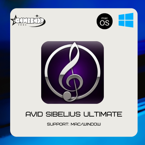 Avid Sibelius Ultimate Window/Macos ตัวเต็มรองรับ M1/M2/M3/M4 [Full Version/Lifetime]